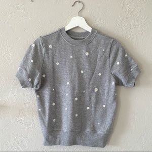 Ban.do Daisy Short Sleeve Sweatshirt